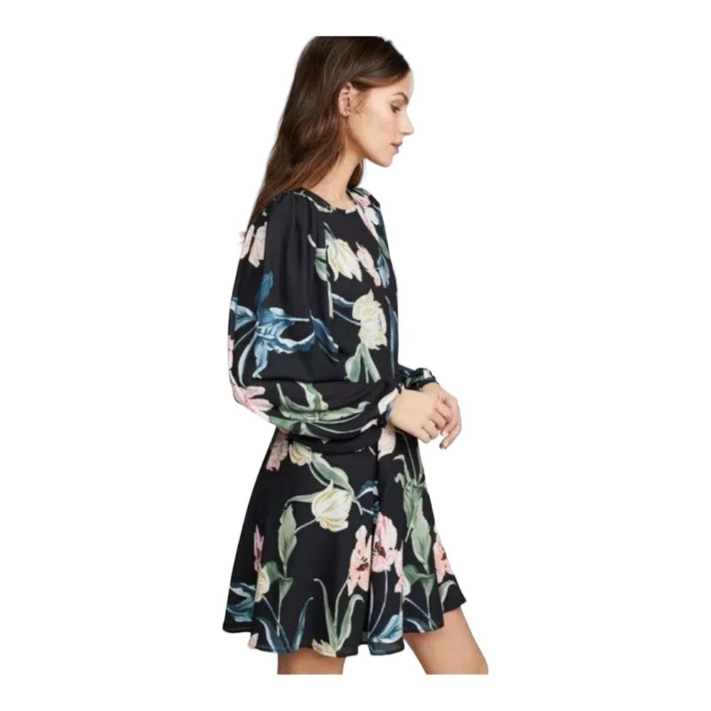 Yumi Kim Women's XS Floral Print Westview Black Wild Love Dress $218 - Picture 6 of 12